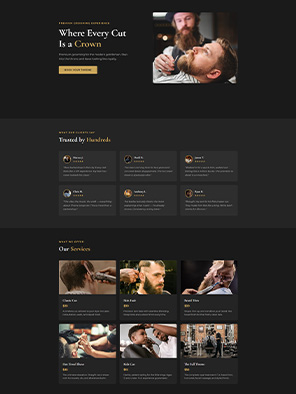 Full landing page preview