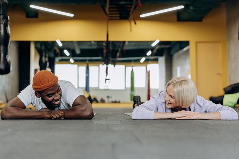 One-on-one online fitness coaching session